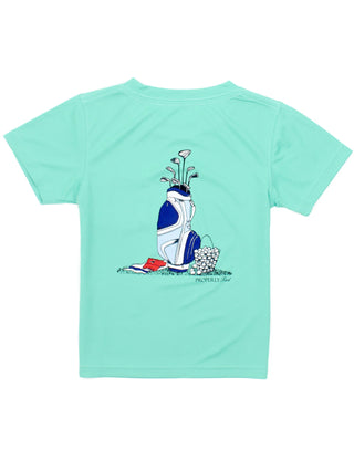 Properly Tied Golf Clubs S/S Performance Tee - Soft Green