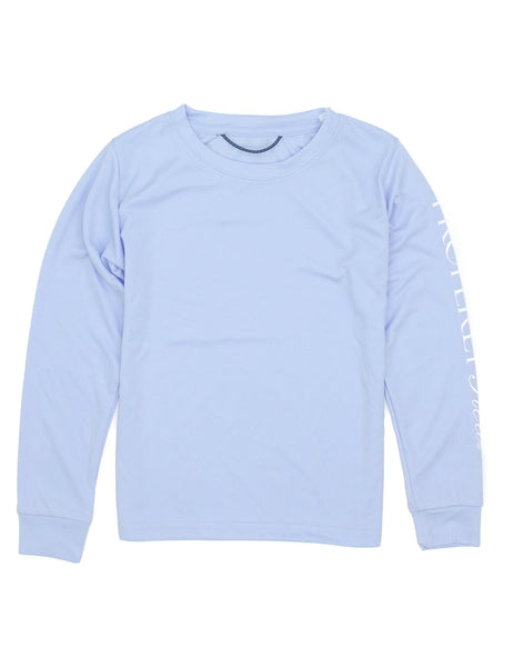 Properly Tied Boys Tidal Rashguard - Light Blue