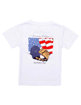 Properly Tied Boys Performance Tee SS America's Past-time