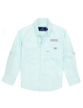 Properly Tied L/S Sportsman Performance Shirt - Seafoam