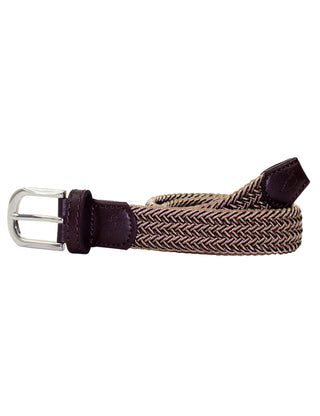Properly tied Boys Country Club Stretch Belt Saddle