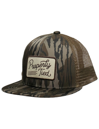 Properly Tied Sportsman Trucker Hat - Mossy Oak Original Bottomland