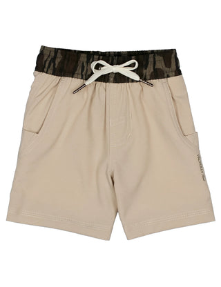 Properly Tied Boys Trail Short- Mossy Oak Dove