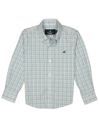 Properly Tied Boys Seasonal Sports shirt Sage Stream