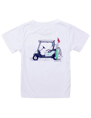 Properly Tied Boys Performance Tee SS Country Club - White