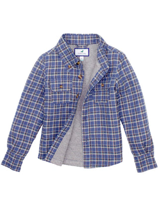 Properly Tied Boys Cypress Shirt Jacket Bluebonnet