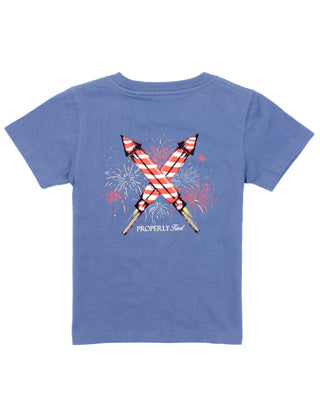 Properly Tied Firecracker S/S Tee - Space Blue