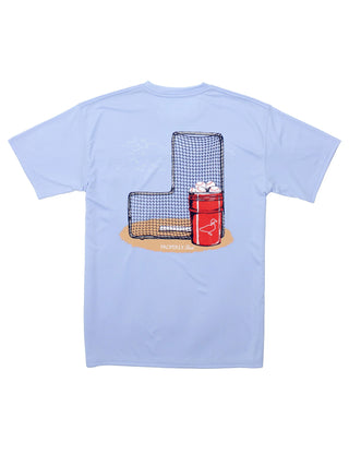 Properly Tied Boys Performance Tee SS Baseball Bucket Light Blue