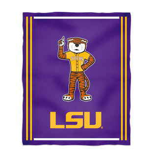 Minky Blanket LSU Tigers Mike Gameday