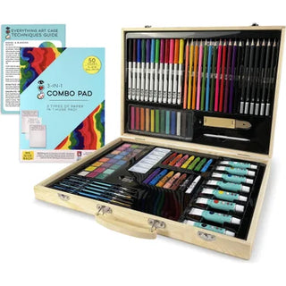 Wooden Artist Case Deluxe Set