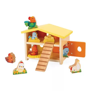 My First Chicken Coop - Wooden Tractor and Farm Animals