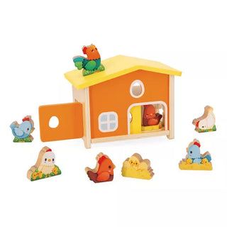 My First Chicken Coop - Wooden Tractor and Farm Animals