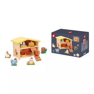 My First Chicken Coop - Wooden Tractor and Farm Animals