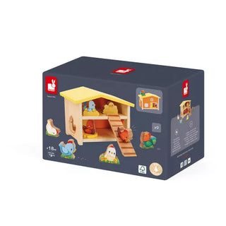My First Chicken Coop - Wooden Tractor and Farm Animals