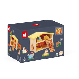 My First Chicken Coop - Wooden Tractor and Farm Animals
