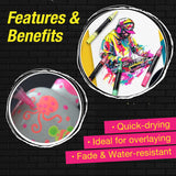 Black Edition 4Pc Shake & Paint Neon Markers