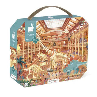 Janod Natural History Museum 100Pc Suitcase Puzzle