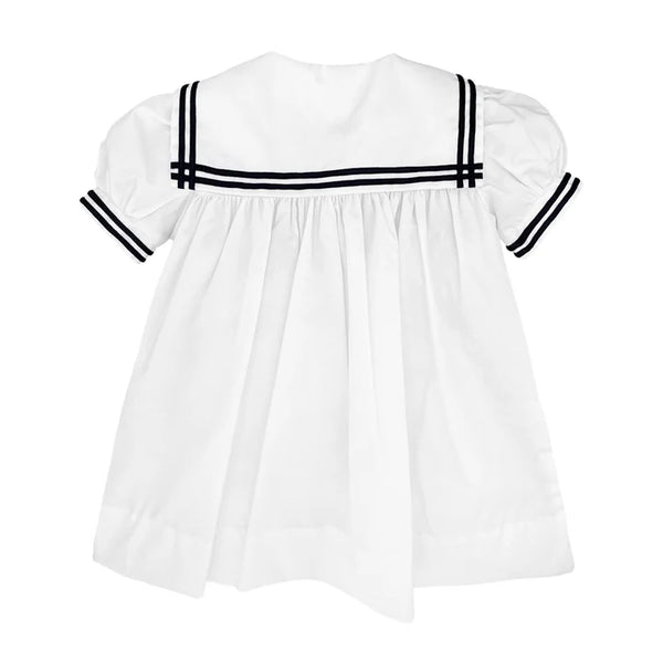Petit Ami Nautical Sailor Dress White – Olly-Olly