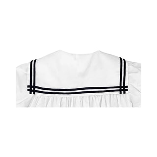 Petit Ami Nautical Sailor Dress - White