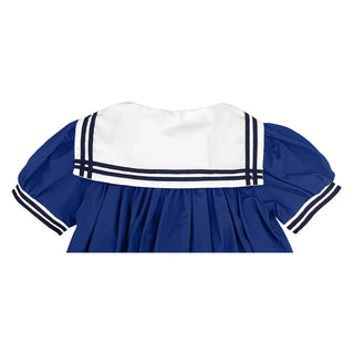 Petit Ami Nautical Sailor Dress - Navy