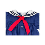 Petit Ami Nautical Sailor Dress - Navy