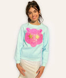 Neon Sequin Tiger Sweatshirt