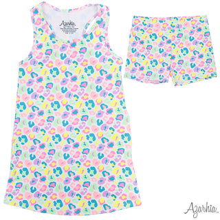 Azarhia Izzy Tennis Dress & Shorts - Neon Leopard