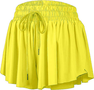 Azarhia Butterfly Shorts - Neon Yellow