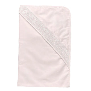 Petit Ami Smocked Cotton Receiving Blanket