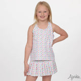 Azarhia Mini Pleat Skort - Lightning Bolt