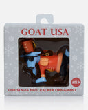 GOAT USA White Christmas Nutcracker Ornament