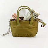 Quilted Mini Puff Bag Keychain