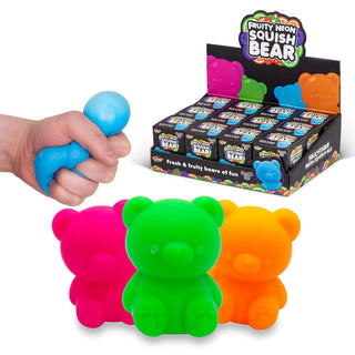 Scrunchems Fruity Neon Squish Bears Sensory Stress Toy