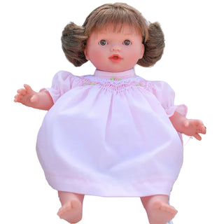 10" Bella Doll W/ Pink Smocked Dress
