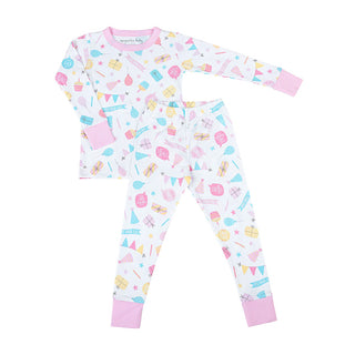 Pink Time to Celebrate Magnolia Baby Long Pajamas