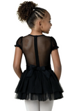 Peyton Cap Sleeve Skirted Leotard