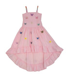 Lola and the Boys Pink 3D Rainbow Butterfly Dress
