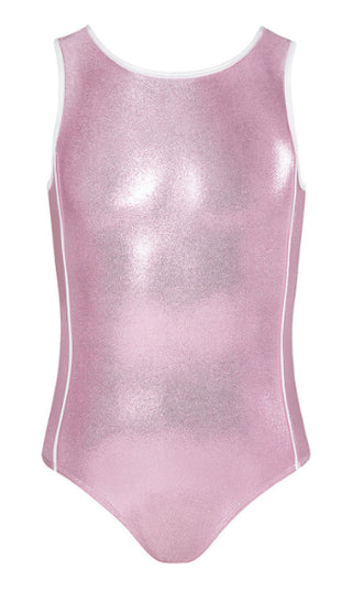 Meg Spliced Tank Leotard - Candy Pink