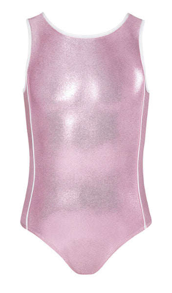 Meg Spliced Tank Leotard - Candy Pink