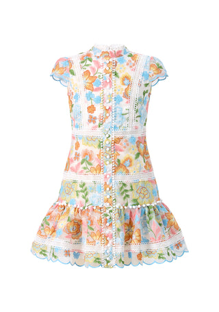 Marlo Kids Piper Embroidered Mini Dress