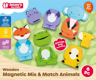 Wooden Magnetic Mix & Match Animals