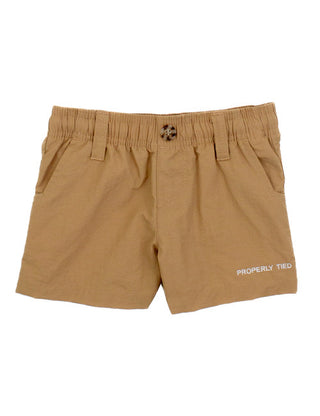 Properly Tied Mallard Camel Shorts