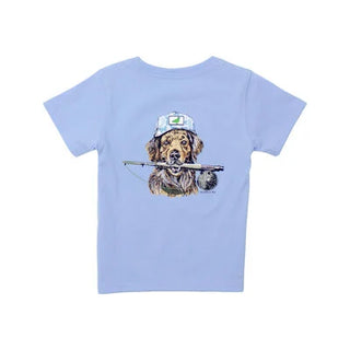 Properly Tied Fishing Buddy  S/S Tee - Light Blue