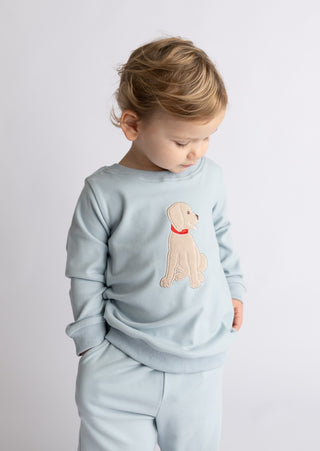 Puppy Applique Boys Jogger Set