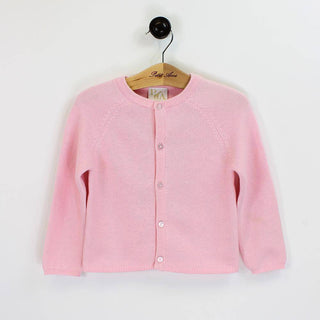 Petit Ami Classics Cardigan Sweater- Pink