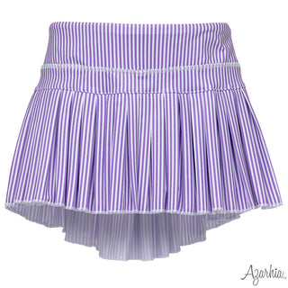 Azarhia Mini Pleated Skort - Purple Stripe