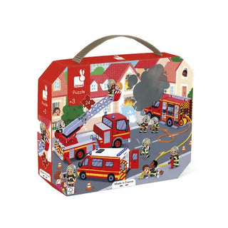 Janod Fireman 24Pc Suitcase Puzzle