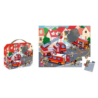 Janod Fireman 24Pc Suitcase Puzzle