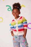 Lola and the Boys Rainbow Bright Knit Cardigan