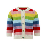 Lola and the Boys Rainbow Bright Knit Cardigan